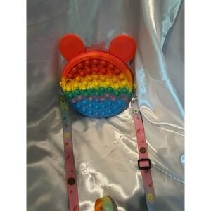 Disney Inspired Girls Purse/Bag Pop It Fidget Push Bubble Mickey/Minnie Mouse